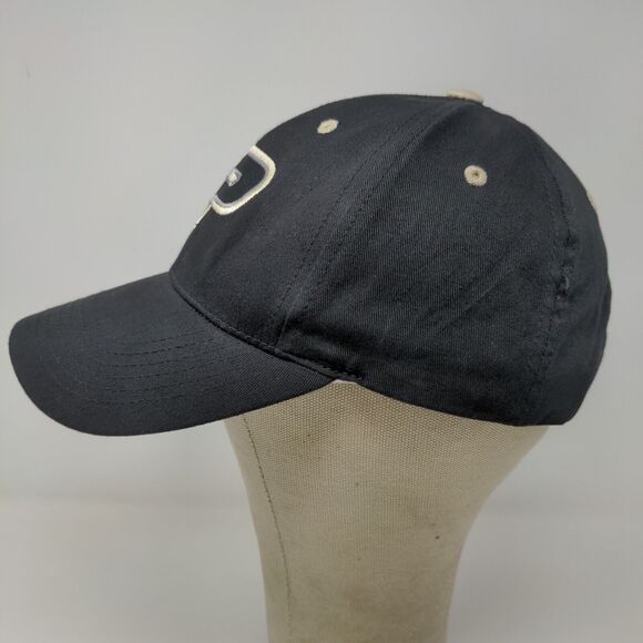 Purdue Boilermakers Men's Strapback Hat Black OSFA Embroidered Big Logo - Picture 5 of 12